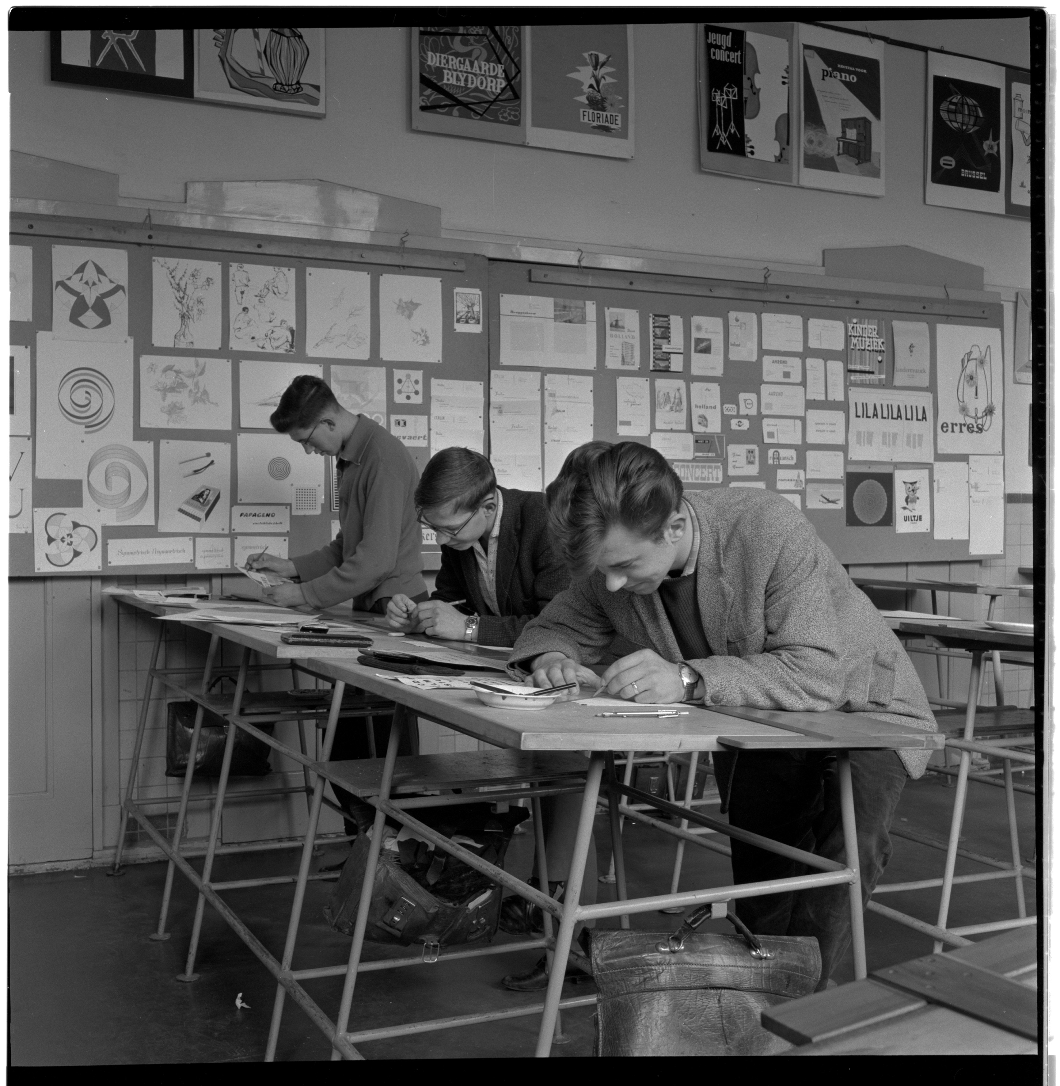 De eerste drie leerlingen